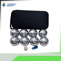 Customized Color Outdoor Stainless Steel Bocce Boules Petanque Set