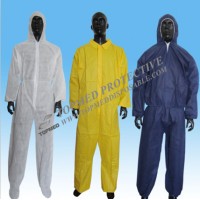 Nonwoven Spp SMS Mf Coveralls Disposable Protective Clothing