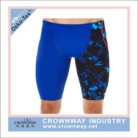 Polyester Spandex Swimming Trunk Men Swimwear with Sublimation Printing