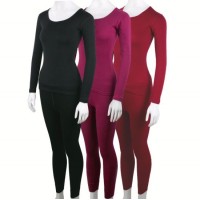 Merino Wool Women's Long Sleeve Thermal Underwear for Winter From China Manufacturer