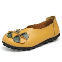 New Style Women Fashion Flat Shoes Casual Leather Shoes (HHGZ-18)