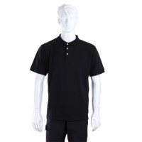 Mens 100% Cotton Customized Embroidery and Print Solid Color 200grams Pique Polo Shirt