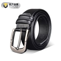Fashion Automatic Buckle Leather Belt  Young Man Business Travel Leisure Belt