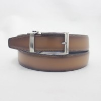 Full Grain Reversible Leather Belt with Rotating Buckle Belt Strap Two Colors