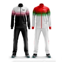 Custom Sublimation Sports Wear Zipper Mens Jacket Hoody Training Track Suit Set Men Tracksuit Sports