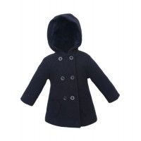 Children Jacket Winter Boy Wool Coat with Hood