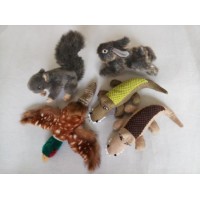 Amazon Hot Sale Pet Supply Plush Dog Toy (New Plush Stuffed Squeaker Squirrel Crocodile Pheasant Dog