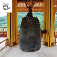 Factory Supplier Customized Religious Decoration Antique Temple Bronze Bell for Sale Btub-02