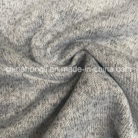 Cation Dye Fleece 100%Polyester Brushed Hacci with Melange Effect for Spring Garment