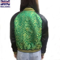 High Fashion Jacket for Women Bomber Jacket Ladies Jacquard Brocade Flight Jacket