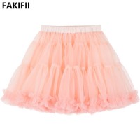 2021 Newest Fashion High End Quality Summer Girl Pink Mesh Tutu Skirt