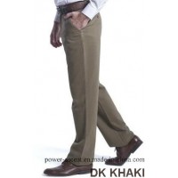 Top-Quality Men's Non-Iron Cotton Casual Pants Wrinkle Free Trousers