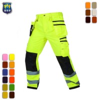 Reflective High Visibility Multi-Pockets Work Trousers