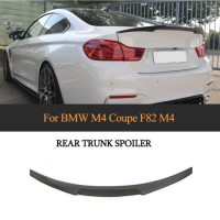 Carbon Fiber F82 M4 Car Rear Wing Spoiler V Style for BMW 4 Series M4 Coupe 2014-2018