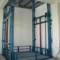 Tuhe Hydraulic Lifting Platform Warehouse Guide-Rail Type Lift Lead Rail Lift