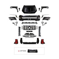 for Toyota Prado Fj150 2010-2017 Upgrade to 2018 PP ABS Body Kit with Rear and Front Bumper Grille