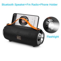 Powered Wireless Bluetooth Sound Speaker Box LED Flashlight Speaker Sub-Woofer Portable Amplifier Au