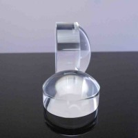Crystal Hemisphere Magnifying Glass Decoration Convex Lens Optical Paperweight