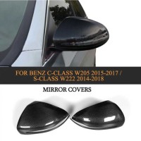 C-Class Autoclave Dry Carbon Fiber Wing Mirror Cover for Mercedes Benz W205 W222