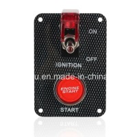 Racing Car Engine Start Push Button Toggle Ignition Switch Panel