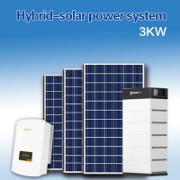 3kw Hybrid Home Solar Power System AC Lithium Battery Solar Energy System