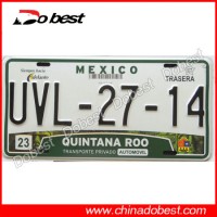Auto License Plate for Mexica