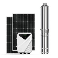 Sunpal Solar Power Water Pump System DC 48V Stainless Steel Centrifugal Submersible Centrifugal Bore