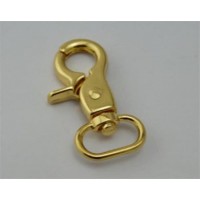 High Quality Stainless Steel Brass Alloy Bolt Snap Hook Gold-Plated Bag Buckle for Bag