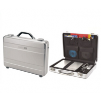 Good Quality Pure Aluminum Attache Laptop Case with CD Holder