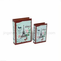 Fashionable Wood Book Box for Home Decor