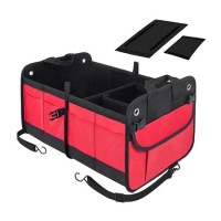 Custom Logo Waterproof Foldable Car Trunk Organizer with Anti-Slip Bottom Cargo Storage Bag