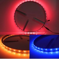 Smartphone-Controlled 15inch Wheel Ring Lights Round LED off Road Auto Lights with Color Chasing Bra