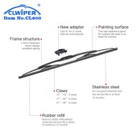 Clwiper Cl600 Car Accessories Tranditional Metal Frame Wiper Blade