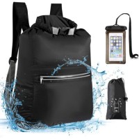 Waterproof Dry Bag Backpack 20L Floating Roll Top Dry Compression Sack Bag with Free Inflatable Wate