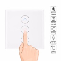 EU Smart Light Stepless Dimmer Wall Touch Remote Control WiFi Light Switch Work with Alexa Google As