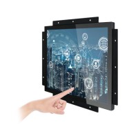 IP65 Front Panel 10 12 15 17 19 Inch Industrial Touch Screen Panel PC in Wall with Metal Casing