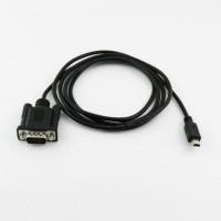 1.5m 5FT for Mobile DVD Evd USB Mini 5pin Male to VGA 15pin Male Plug Connector Cable Cord Black