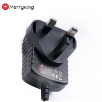 BS Plug Power Adapter 12V 500mA 300mA AC DC Switching Power Supply with 100-240VAC Input