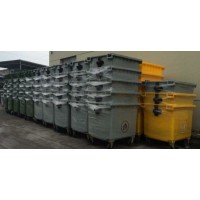 1100L PE Wheeled Trash Can Large Capacity