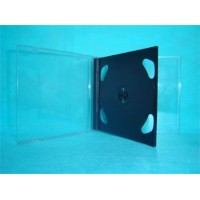 DVD CD Case CD Cover CD Box 10.4mm Double Square with Black Tray