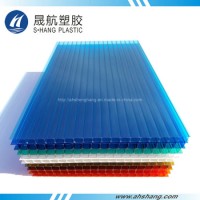 High Quality Colorful Plastic Sheet Polycarbonate Hollow Sheet for Greenhouse