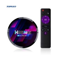 Amlogic S905X4 Set Top Box H96 Max X4 IPTV Internet 8K HD Android 10.0 Smart TV Box with Remote Cont