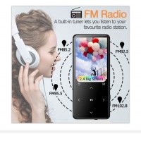 MP4 Player with Bluetooth FM Radio Built-in Speaker Touch Keys 8GB 16GB