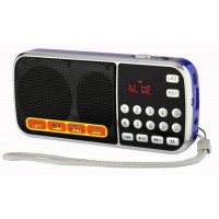 Bluetooth FM Radio L-088bt with TF USB Aux LED Display Flashlight Super Bass