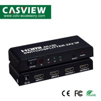 4K*2K HDMI V1.4 Switch 2X2 HDMI Switcher Splitter 2 in 2 out HDMI Switcher Video Audio Converter Ada