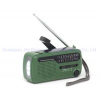 Hand Crank Radio with Flashlight Solar Charging Hand Wind up FM Am Sw Radio Flashlight Radio