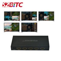 HDMI Switcher 4X1 Multi-Viewer 1080P HDMI Quad Screen Splitter 4 Port Audio Video Switcher