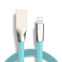 Blue Zinc Alloy Charger&Transfer Cable for iPhone