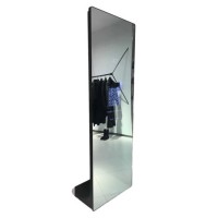 55 Inch Floor Standing Magic Mirror Glass LCD Screen Display LED Digital Signage Network WiFi Ad Pla