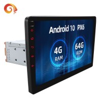 1DIN Android10 2.5D IPS Touch Screen Px6 Car Stereo with RDS Am Car GPS Navigation Bluetooth WiFi HD